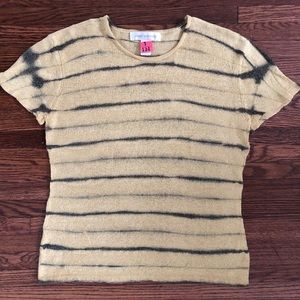 Yellow and black short sleeve